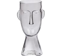 Стеклянная ваза Вещицы фейс, 120х110х235, прозрачный Fancy35