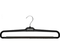 Вешалка-плечики для брюк Attache с020 с поролоном пластик, черный 1740073