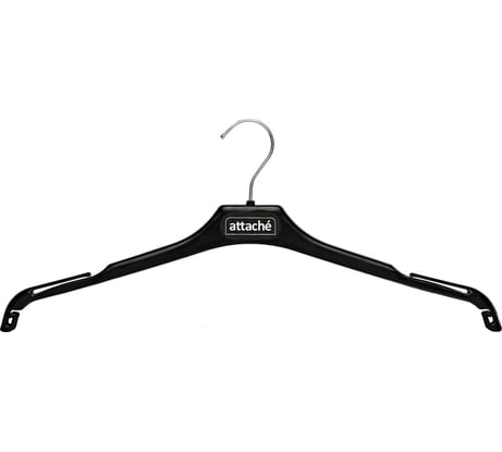 Вешалка-плечики для блузок Attache легкая с019, пластик, черный, размер 44-46 1740072