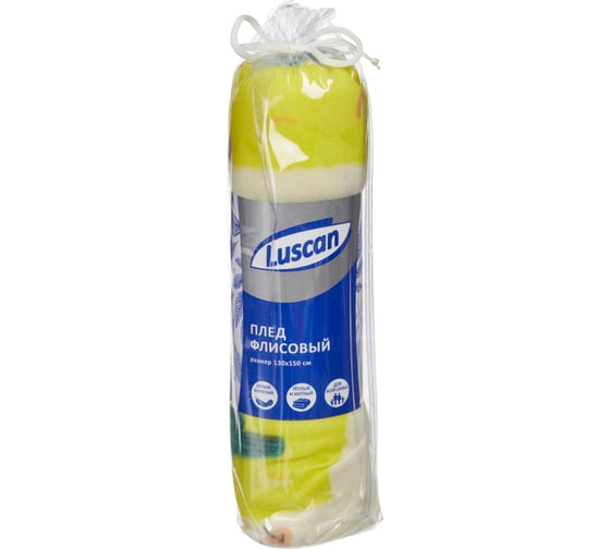 Плед Luscan ламы флис 130x150 см разноцветный 1437840