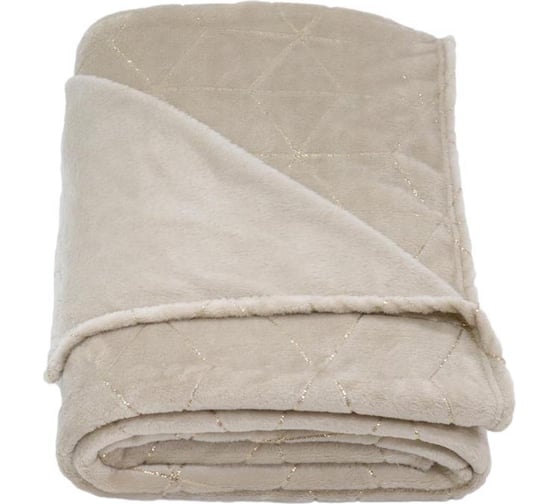 Плед Luscan mioletto микрофибра 180x200 см бежевый 1450366