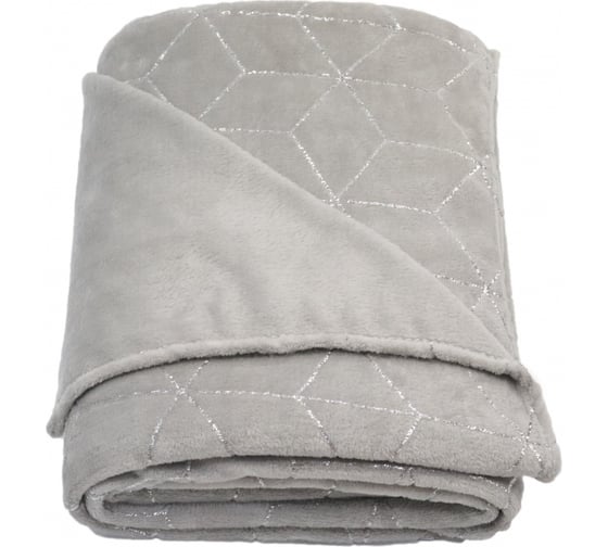 Плед Luscan mioletto микрофибра 180x200 см серый 1450365