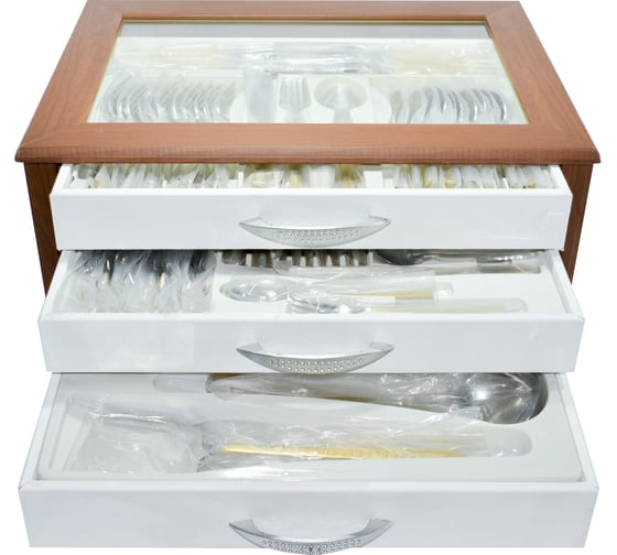 Набор столовых приборов Hira Cubuk 90 Pieces Set золото-лазерный 304102005