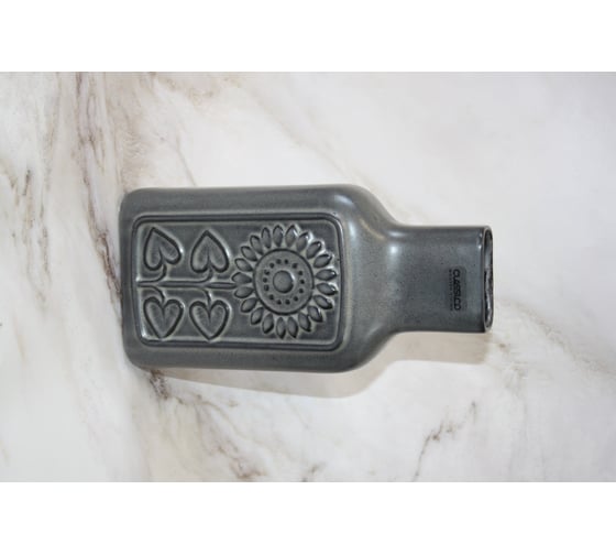 Ваза SCHEURICH Vase Rumba grey wash керамика, d 13 см, h 26 см, серый 065448