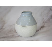 Ваза SCHEURICH Dekovase Mica lightblue grey керамика, d 105 мм, h 11 см, светло-голубой на сером 063975