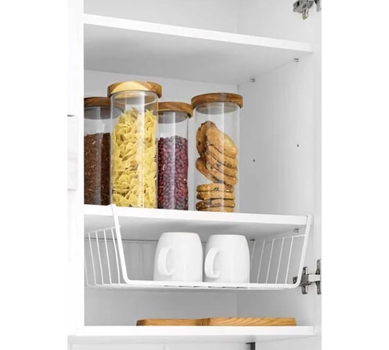 Корзина подвесная(органайзер) металлическая для шкафов и полок LAIMA Home 40x24x13,5 см 607999