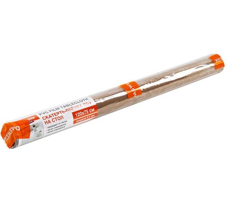 Коврик-подкладка DASWERK ПВХ скатерть прозрачная, гибкое/мягкое стекло, 120x75 см, 0.5 мм 607876