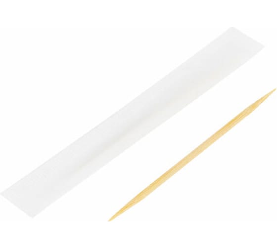 Бамбуковые зубочистки Белый Аист 1000 шт в индивидуальной упаковке 607568 1