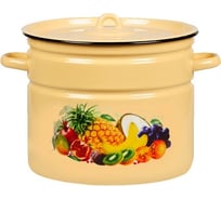 Кастрюля Vitross Экзотика цилиндрическая, 9 л, кремовая 1с200с СП2639