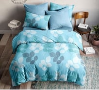 Комплект постельного белья Ночь нежна Нежный шелест семейный, поплин, 70х70, стандарт 7124-1+7122-7 ПБ11915