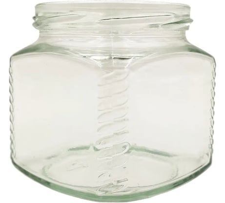 Набор банок ЛЕТО стеклянные под твист-офф d82мм 0.39л квадратная с крышкой 6шт 97512