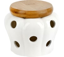 Банка для хранения чеснока Nouvelle с бамбуковой крышкой, naturel 2631026