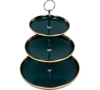 Блюдо-этажерка Nouvelle, фруктовница, 3-х ярусная, royal line, 34 см 1930011