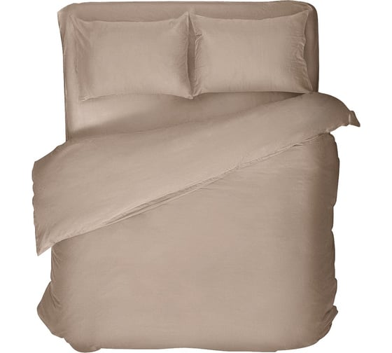 Комплект постельного белья Verossa Melange Евро, с наволочками 50x70 см, 70x70 см Praline 775864