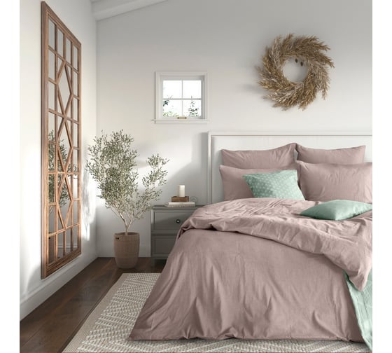 Комплект постельного белья Verossa Melange Евро, с наволочками 50x70 см, 70x70 см Mokko 775868 1
