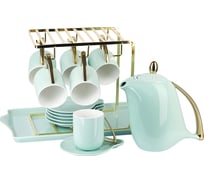 Чайный набор Nouvelle 5th avenue, 15 предметов на 6 персон, на металлической подставке, с подносом, 240 мл 1400026