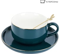 Чайный набор Nouvelle royal line, 8 предметов 4 персоны, с ложками, 350 мл 1930017