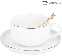 Чайный набор Nouvelle royal line, 4 предмета на 2 персоны, с ложками, 350 мл 1930022