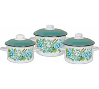 Набор СТАЛЬЭМАЛЬ №02 Монантес из 3 предметов, белоснежный 6KB021M СП3568