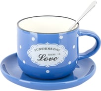 Чайная пара с ложкой Nouvelle sunshine day 180 мл 1760185-5