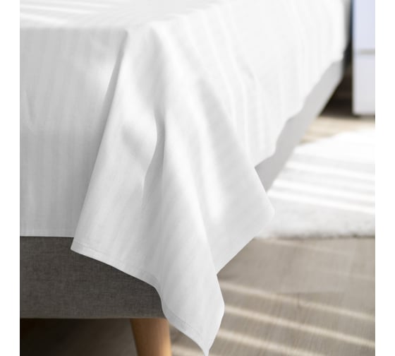 Комплект постельного белья Волшебная Ночь Warm white поплин, двуспальный, с наволочками 70/70 782119