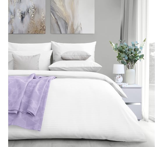 Комплект постельного белья Verossa Stripe Евро, с наволочками 50x70 см, 70x70 см Royal 738130 1