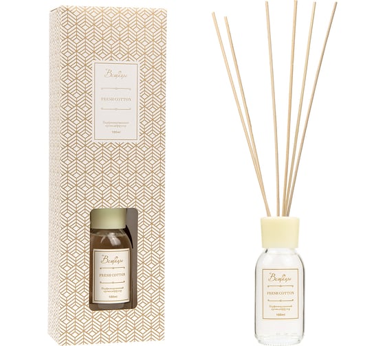 Парфюмированный аромадиффузор Вещицы fresh cotton, 100 мл, 100х53х310 ARD-7 1