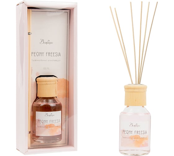 Парфюмированный аромадиффузор Вещицы peony freesia, 100 мл, 97х54х240 ARD-13