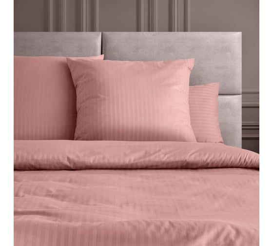 Комплект постельного белья Verossa Stripe Семейный, с наволочками 50x70 см,70x70 см Rouge 747377