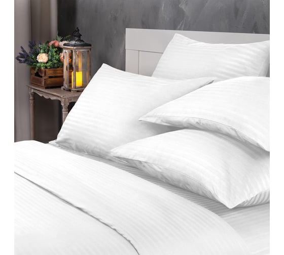 Комплект постельного белья Verossa Stripe Семейный, с наволочками 50x70 см, 70x70 см Royal 738131