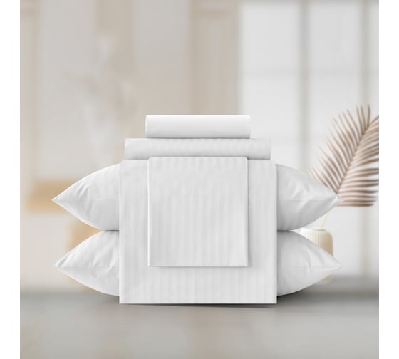 Комплект постельного белья Verossa Stripe Семейный, с наволочками 50x70 см, 70x70 см Royal 738131