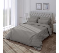 Комплект постельного белья Verossa Stripe Евро, с наволочками 50x70 см, 70x70 см Gray 738009