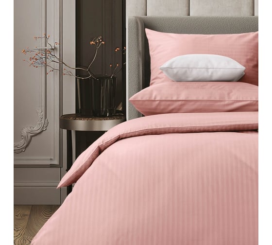 Комплект постельного белья Verossa Stripe Евро, с наволочками 50x70 см, 70x70 см Rouge 747375