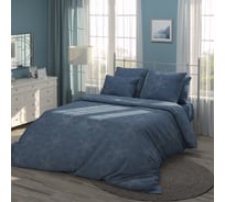 Комплект постельного белья Самойловский Текстиль бязь полутораспальный, с наволочками 50x70 см Сапфир 759354