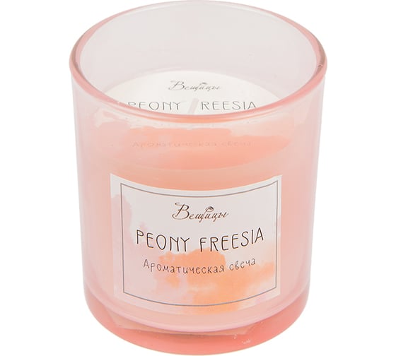 Ароматическая свеча Вещицы peony freesia, в стекле, 70х70х80 ARC-25