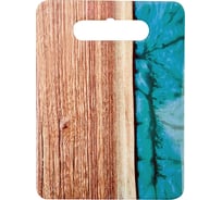 Подставка под горячее Nouvelle с пробкой, wood/green, 15x20 см 4730220-2
