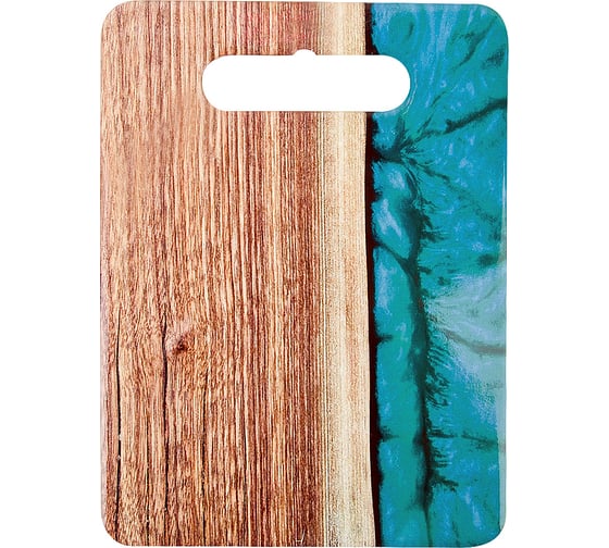 Подставка под горячее Nouvelle с пробкой, wood/green, 15x20 см 4730220-2 1