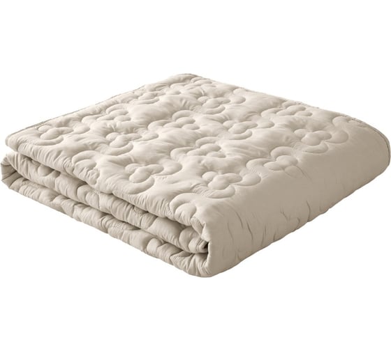 Одеяло Самойловский Текстиль Стёжка 200x220 см, ХБ ткань/Полиэстер, 150 г/м2, бежевая ветка 778352