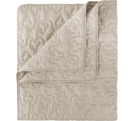 Одеяло Самойловский Текстиль Стёжка 140x205 см, ХБ ткань/Полиэстер, 150 г/м2, бежевая ветка 778350