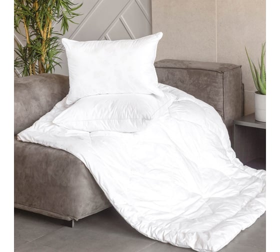 Одеяло Verossa Стёжка 172x205 см, искусственный лебяжий пух, 150 г/м2, Огурцы 157823