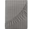 Простыня Verossa Stripe на резинке 200x200 борт 30 см Gray 784525 1