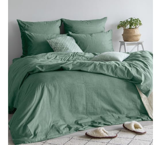 Простыня Verossa Melange 220x240 см Emerald 776151