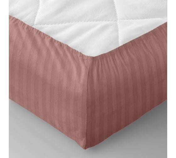 Простыня Verossa Stripe на резинке 160x200 см Ash 753306