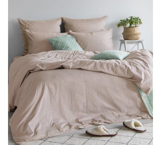 Простыня Verossa Melange 200x220 см Praline 776141