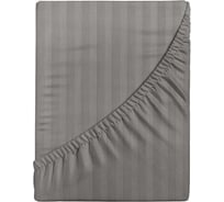 Простыня Verossa Stripe на резинке 180x200 см борт 30 см Gray 784511
