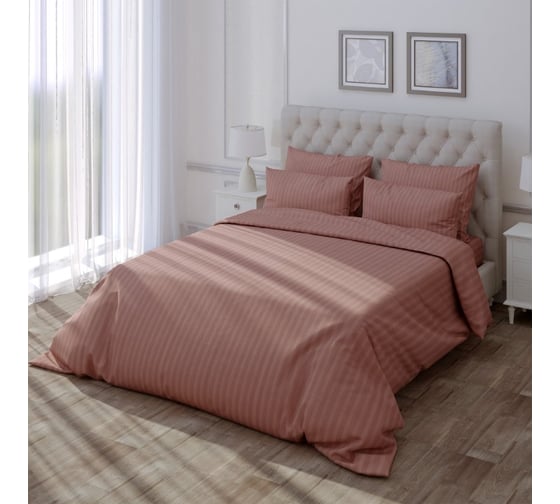 Простыня Verossa Stripe 180x215 см Ash 753287