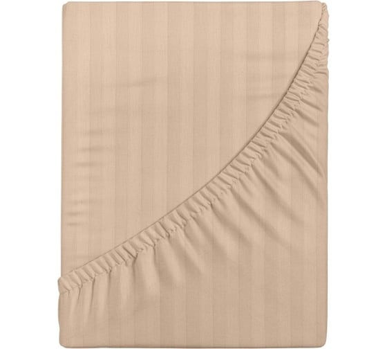 Простыня Verossa Stripe на резинке 200x200 борт 30 см Bronze 784529