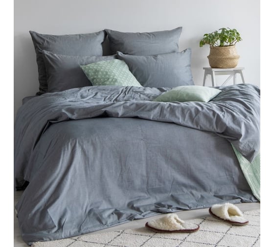 Простыня Verossa Melange 220x240 см Indigo 776149