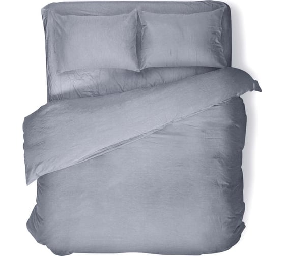 Простыня Verossa Melange на резинке 140x200 см Indigo 776155