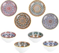 Подарочный набор посуды Nouvelle arabesque, салатник 4 шт., тарелка 4 шт. 0860073